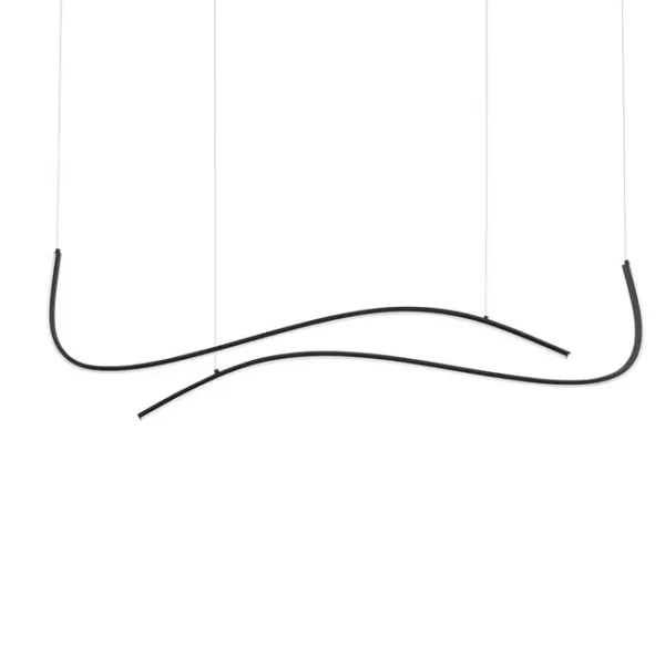 Wisząca lampa ze zmienną barwą CIRVELA LE45486 LED 27W 2700-4000K czarna