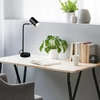 Stołowa LAMPKA stojąca VANTOS DL132512400 Trio metalowa LAMPA regulowana tuba biurkowa loft czarna