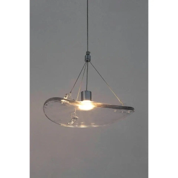 Wisząca lampa AQUA przezroczysta czarna MSE1501100391 1xLED 3W 3000K szklana