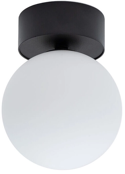 Sufitowa lampa Kier 10302 kulista do sypialni czarna biała