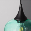 Szklana lampa wisząca BlueSky ABR-BSE27 Abruzzo do salonu czarny niebieski