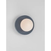 Porcelanowa lampa ścienna MALVANO LE45262 do salonu okrągła niebieska