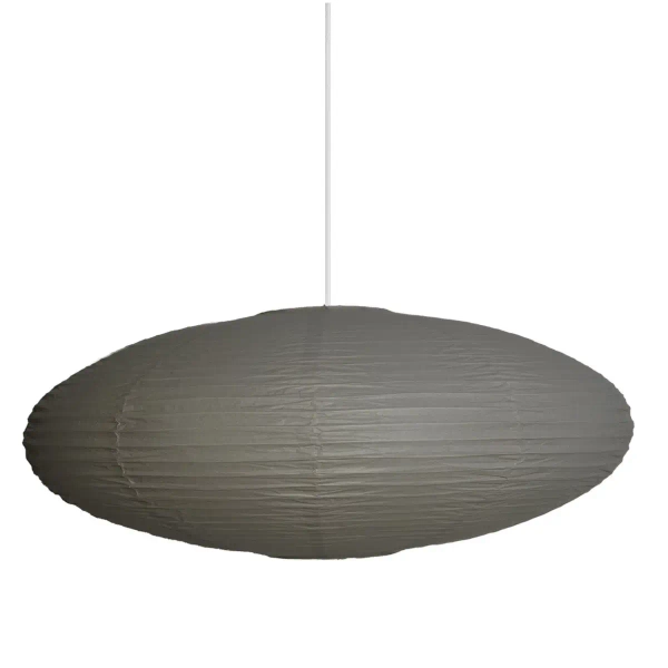 Papierowy abażur do lampy wiszącej Villo 60 2213253218 owalny brązowy