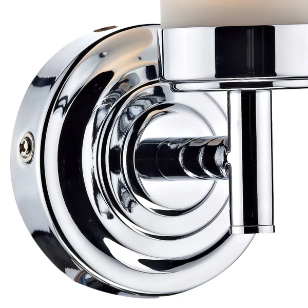 Podłużny łazienkowy kinkiet Cedric CEN0750 szklany IP44 biały chrom