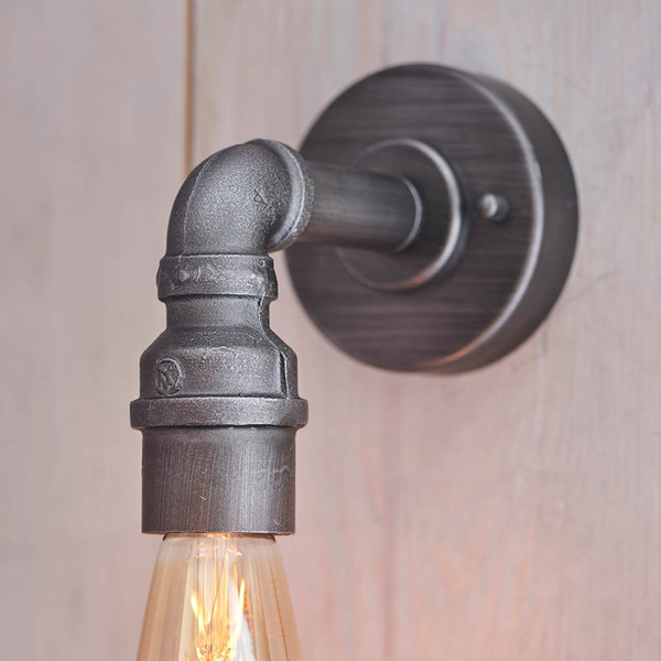 Ścienna lampa loftowa Pipe 78765 rura postarzana cyna