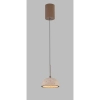 Kopułowa lampa wisząca CUCCINA P0666 beżowa czarna kamienna LED 57W 3000K nad wyspę