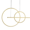 Wisząca lampa pierścień NEW AGE MP0082-L120 gold LED 40W 3000K złota
