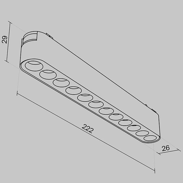 Magnetyczna lampa sufitowa Points TR082-1-12W3K-M-W LED 12W 4000K biały