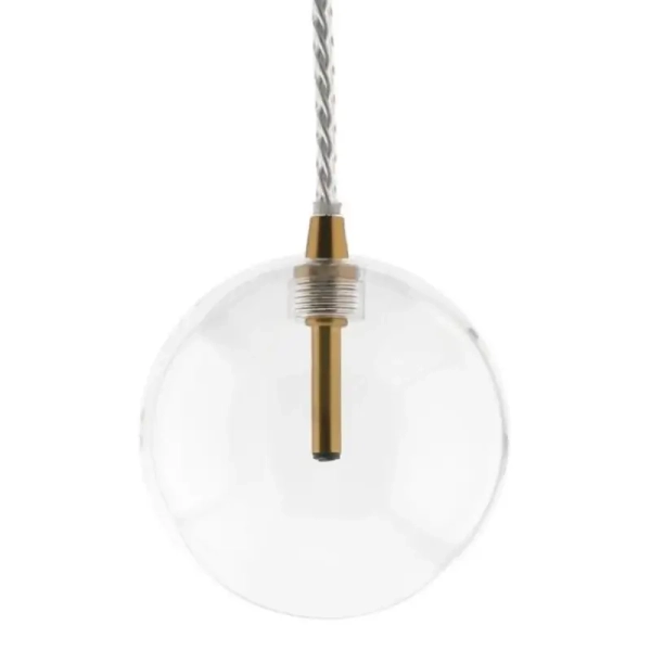 Wisząca kula lampa GLOBO GLOBO-HD80305-G4 szklana złota