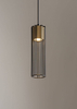 Wisząca lampa metalowa Fobia do przedpokoju czarna złota