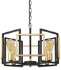 Metalowa wisząca lampa Primero PND-44003-4-BK-GD złota