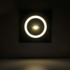 Schodowa LAMPA wpuszczana Q3 LED 313690 Polux kwadratowa OPRAWA podtynkowa LED 3W 4000K metalowa IP44 grafitowa