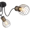 Nasufitowa lampa loft Argusto 54013-3 sticks czarna złota