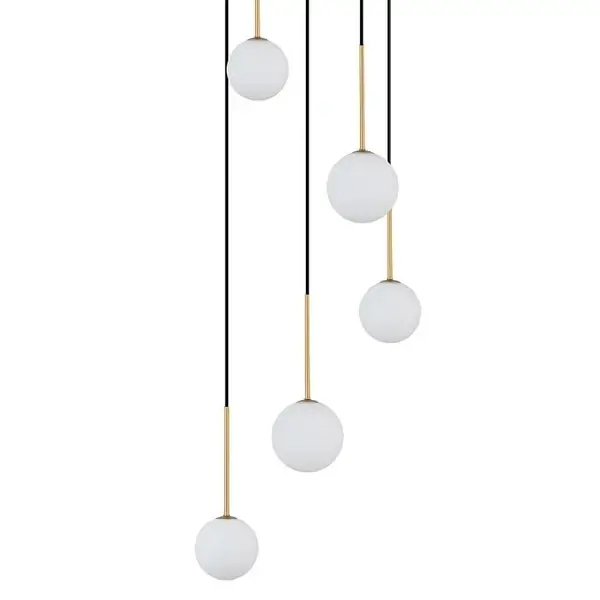 Lampa wisząca Karo 10303 kaskada nad stół czarna złota