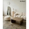 Stolik do nowoczesnych salonów NOURA MM001501100367 złoty metal 90cm