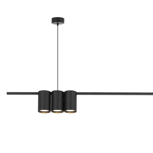 Metalowa lampa wisząca GENESIS ML0367 tuba metalowa czarna