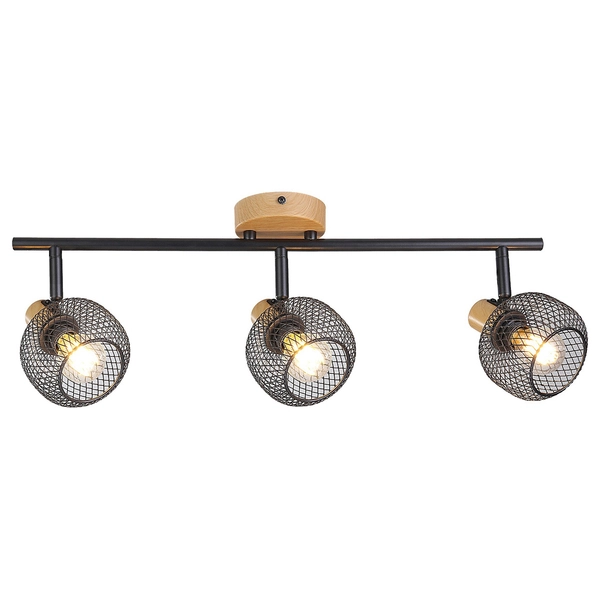 Sufitowa lampa loft Grendel 3129 reflektorki nad obraz ruchome czarne