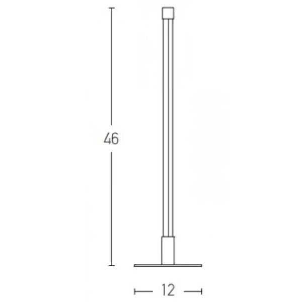 Stołowa liniowa lampa 20118 LED 8W 3000K podłużna czarny