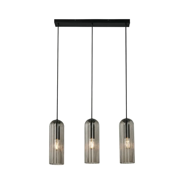 Wisząca lampa jadalniana szklana Miella 2412533047 przydymiony