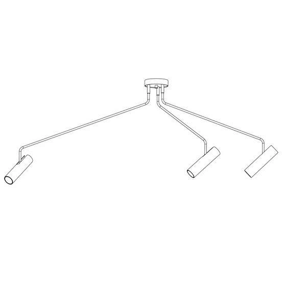 LAMPA sufitowa EYE SUPER 6504 Nowodvorski metalowa OPRAWA tuby regulowane na wysięgnikach czarna