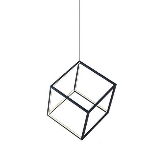 Loftowa lampa wisząca Strange AZ3183 Azzardo LED 60W 3000K kwadrat czarna