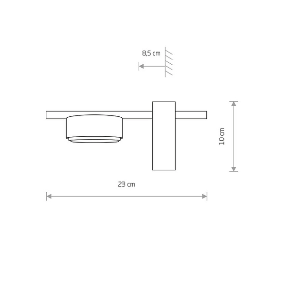 LAMPA ścienna PILLS 8265 Nowodvorski loftowa OPRAWA metalowy kinkiet czarny