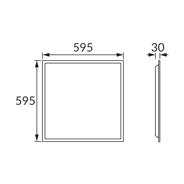 Panel ledowy na sufit Minge 04159 Ideus LED 36W 4100K IP44 biały
