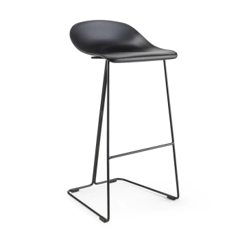 Kuchenny barowy hoker CARO BAR czarny MH-007H-BB metalowy