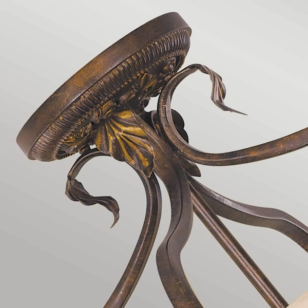 Półplafon Sonoma Valley FE-SONOMAVALLEY-SF Feiss retro do salonu brązowy