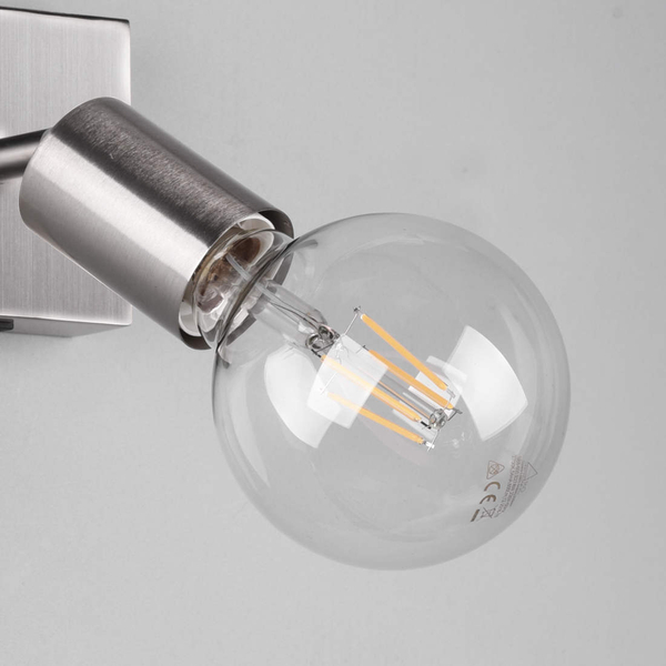 Ścienna LAMPA loftowa VANNES  R80181707 RL Light kinkiet OPRAWA metalowa reflektorek regulowany nikiel mat