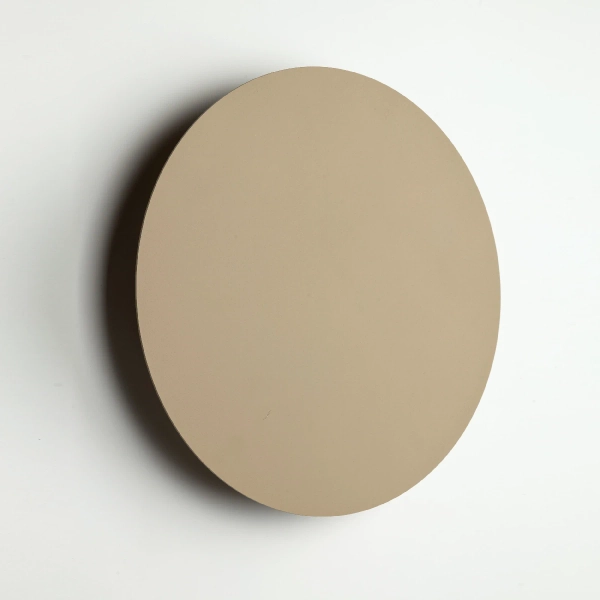 Nowoczesna ścienna lampa Luna Sabia 10624 okrągła koło beżowy