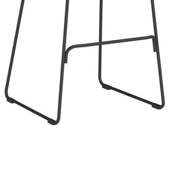 Hoker IRON BAR LOW MH-005H-B-H65 barowe krzesło z poduszką czarne loftowe