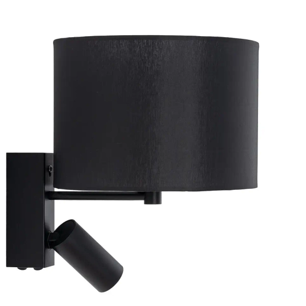 Nocny kinkiet ścienny LUSSO 11521 do sypialni czarny