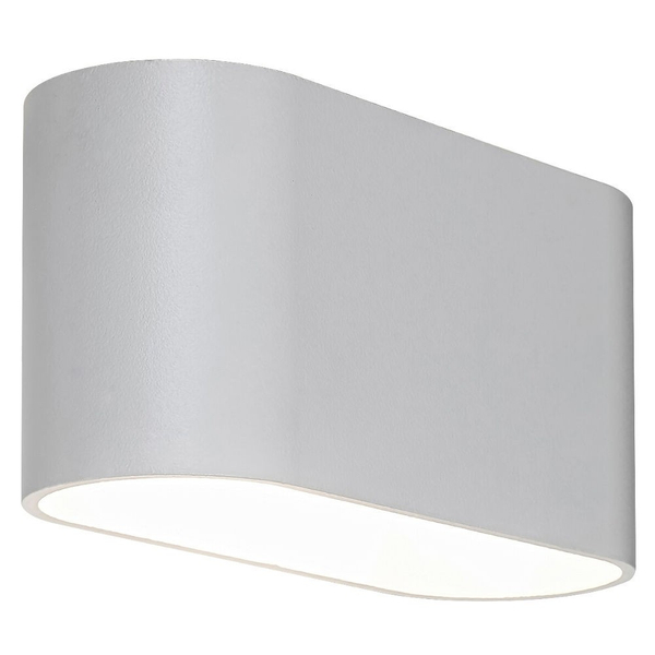 Minimalistyczna LAMPA ścienna KAUNAS 7024 Rabalux metalowy kinkiet owalny do salonu biały