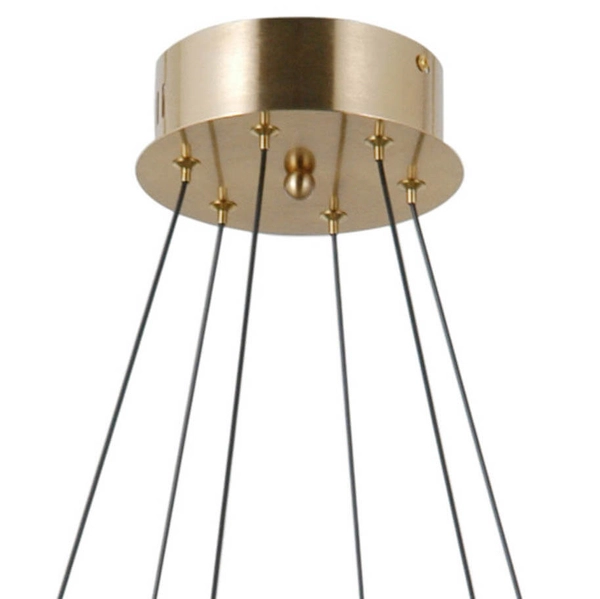 Wielopunktowa lampa wisząca Alani PND-34375-6-HBR LED 192W 3000K złoty