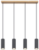 Wisząca lampa Robby 57911-4HG drewniana belka grafit
