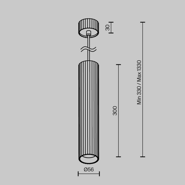 Ścienna lampa Calipso P106PL-01-GU10-BS metalowa tubka mosiądz