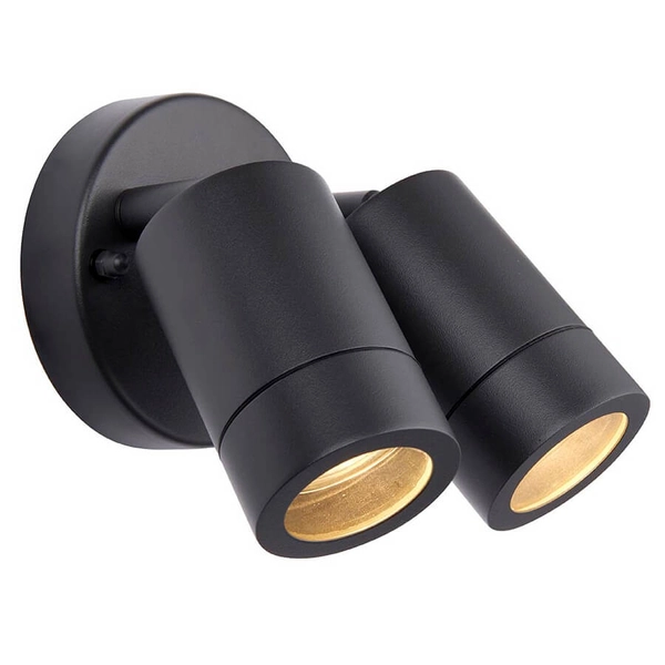 Podwójna lampa ścienna na taras Palin 78417 tubki IP44 antracyt