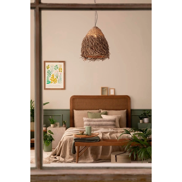 Wisząca lampa ekologiczna JACINTO LE44521 do jadalni eco naturalna