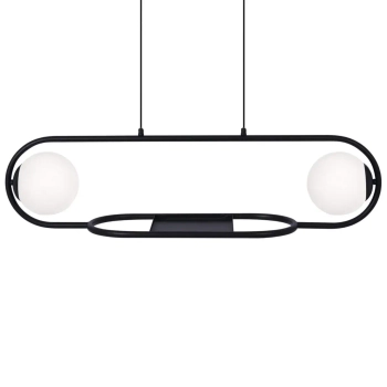 Lampa wisząca Finsestra K-4961 doniczka balls biała czarna