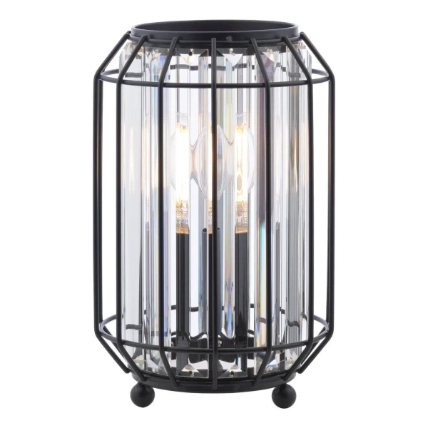 Loftowa lampa stołowa Naeva NAE4222 kryształowa czarna