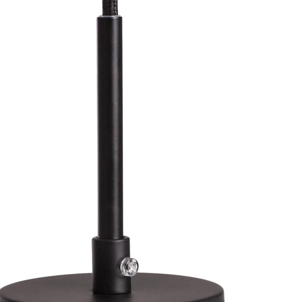 Lampa wisząca ryflowana Culaccino ABR-LWS-CUC-C szklany czarna biała