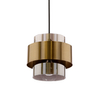 Wisząca lampa nad stół Spiega 31-09494 Candellux tuba czarna mosiądz