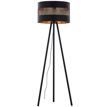 Stojąca lampa na trójnogu Tago 5053 TK Lighting ażurowa czarna złota