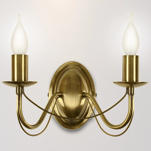 Ścienna lampa klasyczna MUZA 22-69156 metalowa kinkiet pałacowe patyna