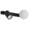 Naścienna lampa regulowana Vox 10148 bubble tubka czarna biała
