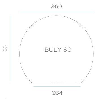 Ogrodowa lampa podłogowa Ø60 Buly LUMBL060OFNW LED 7W 6000-6500K IP65 biała