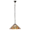 Wisząca lampa salonowa Hector 64162 witrażowa na łańcuchu kolorowa