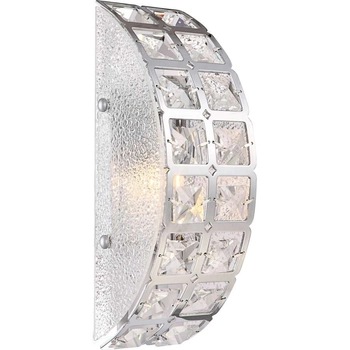 Kinkiet LAMPA ścienna ADRIANA 67030W Globo przyścienna OPRAWA glamour z kryształkami crystal przezroczysta