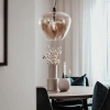 Salonowa wisząca lampa nad stół Bellissimo Grande 4200870-5503 bursztynowa